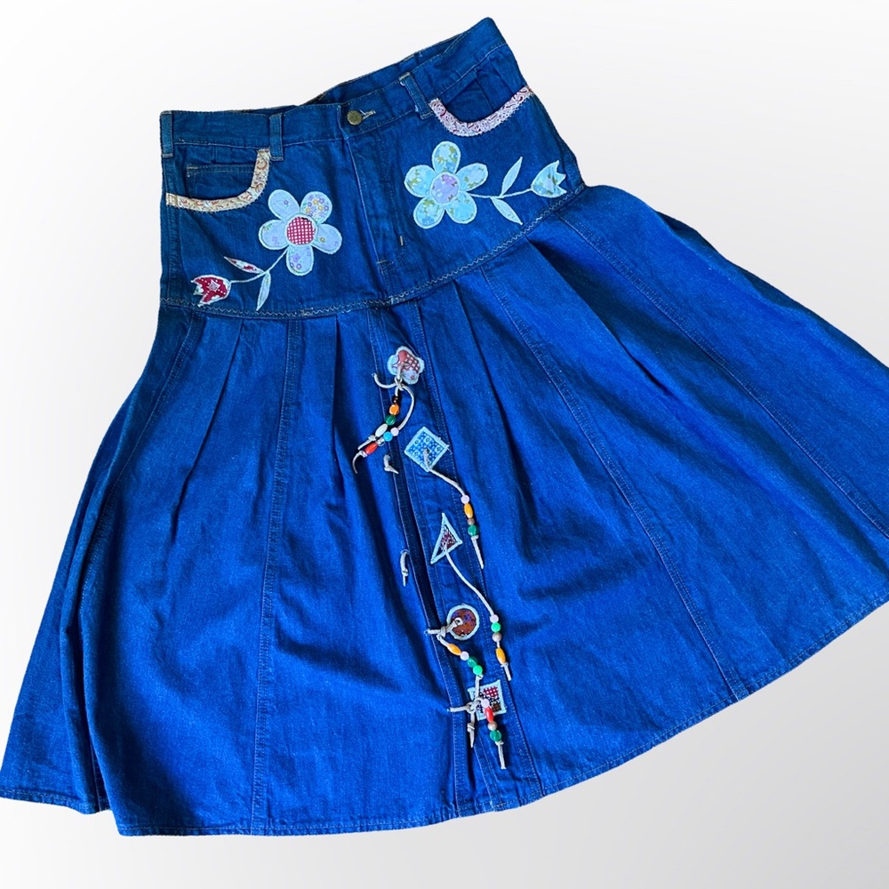 Pentimento Vintage Denim Skirt